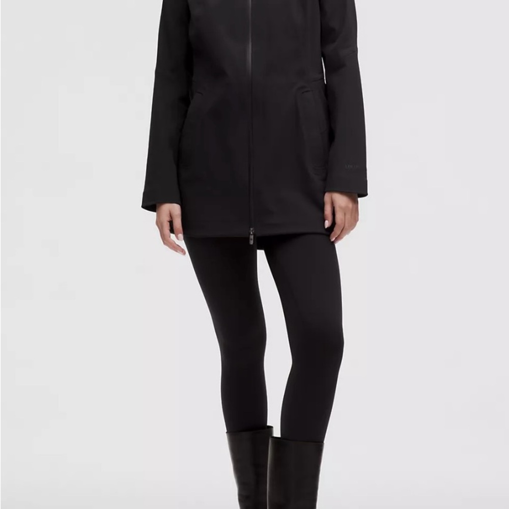 Lululemon Athletica RepelShell Black Jacket Modern Streamlined Design